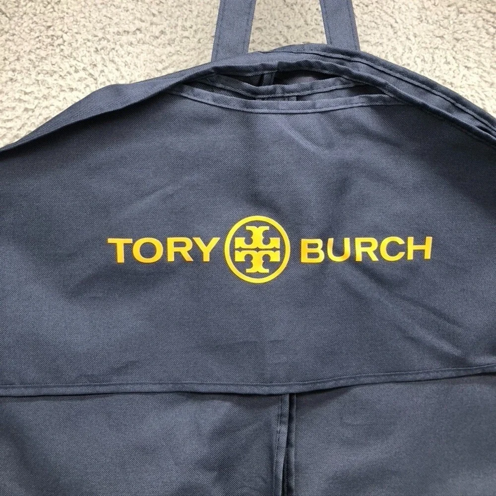 Tory Burch Canvas Garment Bag Blue Foldable Large Travel Storage‎